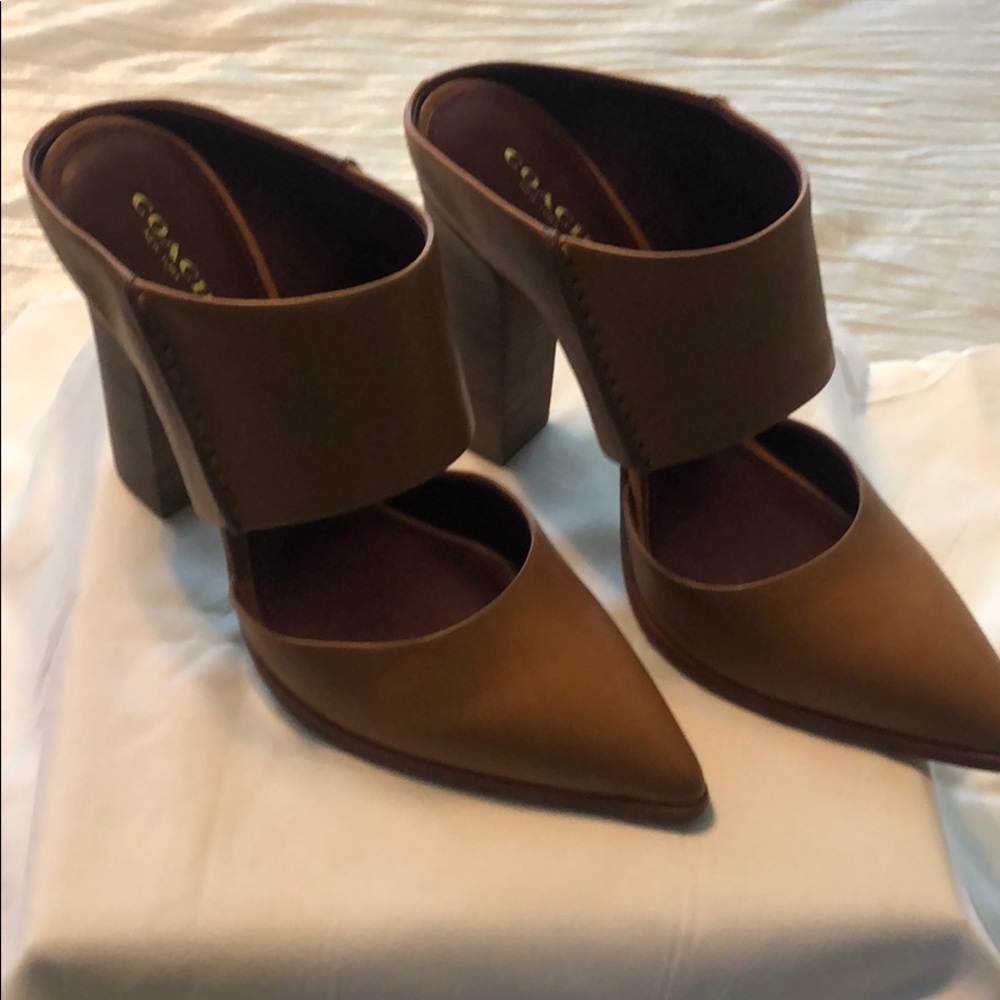 Coach mules new with no tags